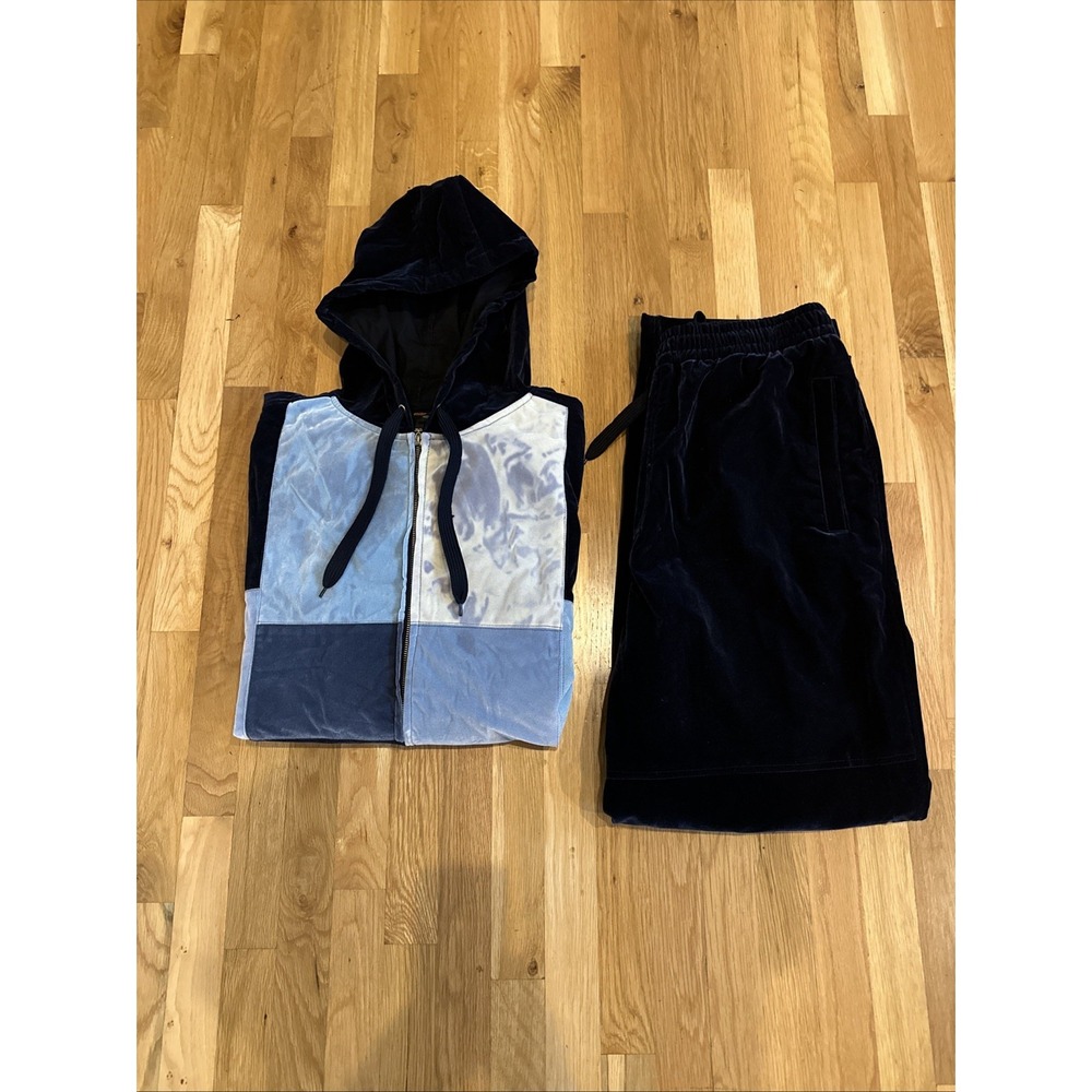 GODBODY Velour Track Suit Jacket & Pants Set Y2k  HipHop 3 XL. Perfect Condition - Picture 11 of 11